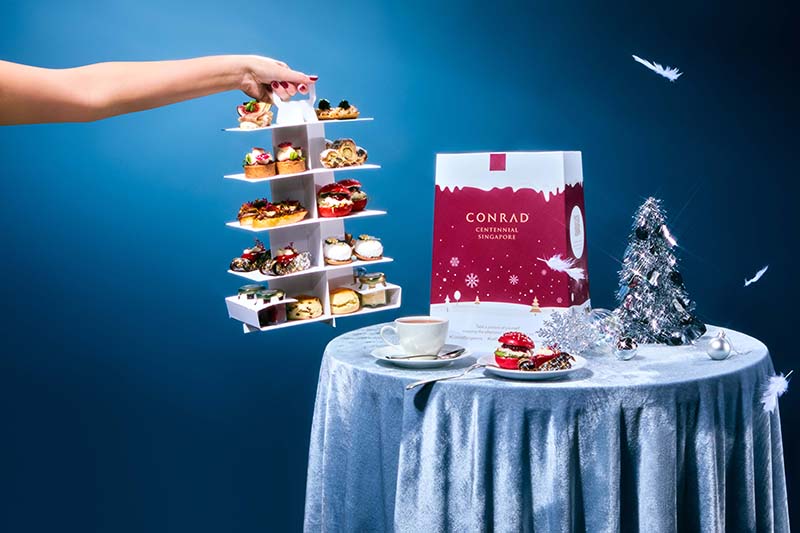 conrad singapore festive afternoon tea takeaway