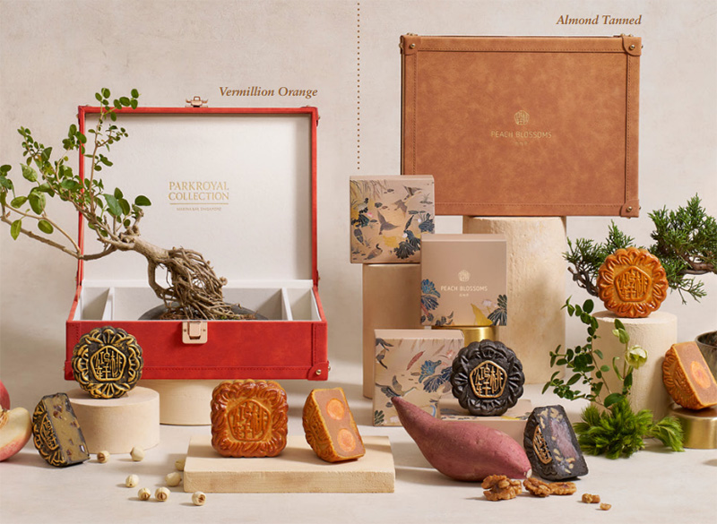 peach blossoms mooncake 2025